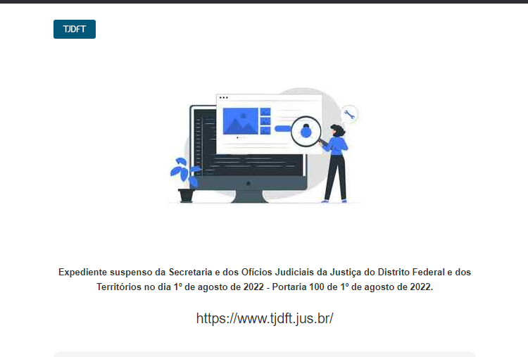 Site do TJDFT sai do ar após Corte detectar “atividade maliciosa”