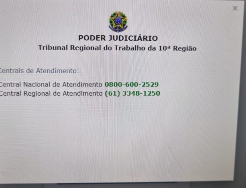 Erro de cadastro TRT 10? Entre em contato com a central de atendimento do TRT10